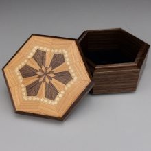 Floral hexagon box Floral hexagon box