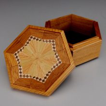 Floral hexagon box Floral hexagon box